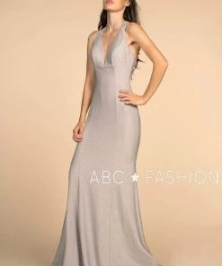 Prom Glitter Mermaid Dress With Strappy Back By Elizabeth K GL2549
