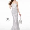 Long Glitter Mesh Mermaid Dress By Elizabeth K GL2936 Prom