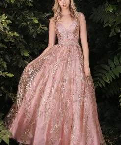 Prom Long Glitter Print Dress By Cinderella Divine J812