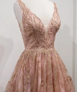 Prom Long Glitter Print Dress By Cinderella Divine J812