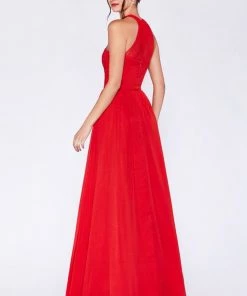 Prom Long Halter Chiffon Dress By Cinderella Divine 1469