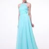 Prom Long Halter Chiffon Dress By Cinderella Divine 1469