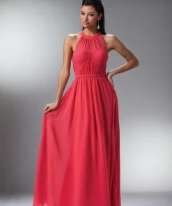 Prom Long Halter Chiffon Dress By Cinderella Divine 1469