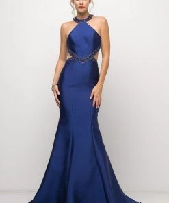Prom Long Halter Mermaid Dress By Cinderella Divine J767