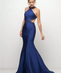 Prom Long Halter Mermaid Dress By Cinderella Divine J767 8 Prom Long Halter Mermaid Dress By Cinderella Divine J767