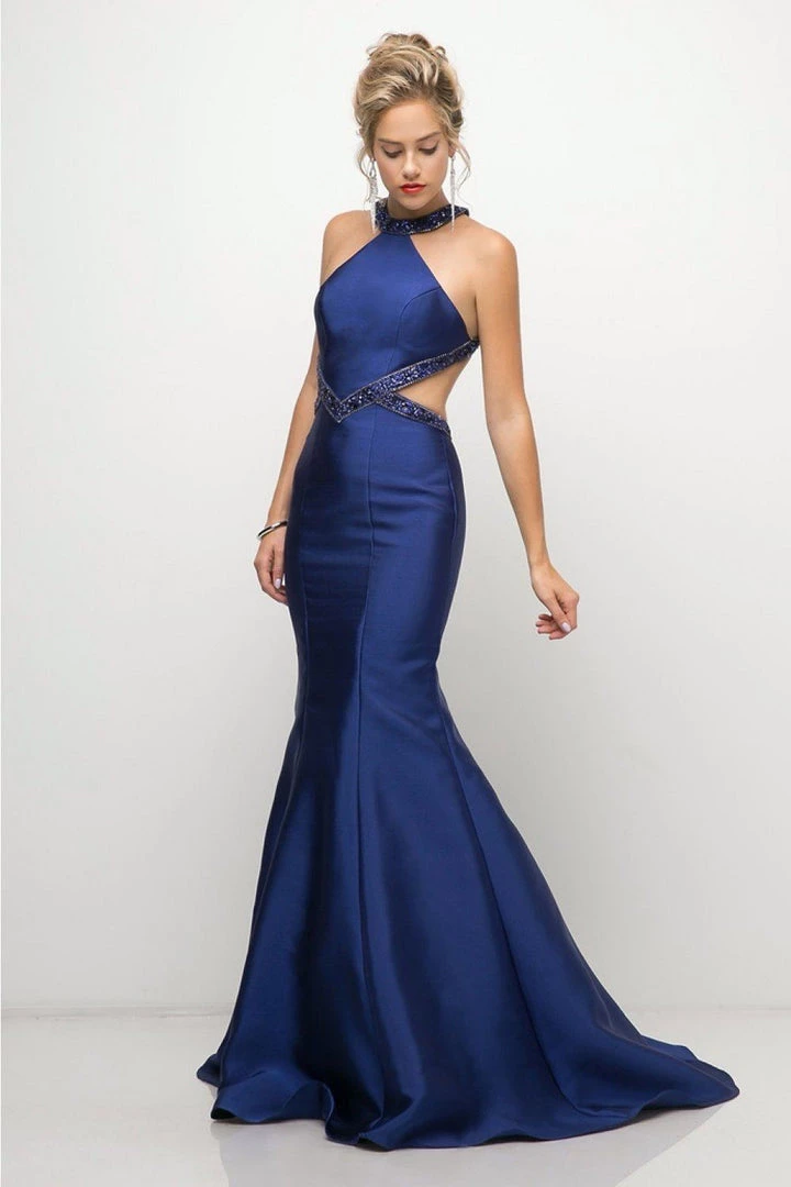 Prom Long Halter Mermaid Dress By Cinderella Divine J767 5 Prom Long Halter Mermaid Dress By Cinderella Divine J767