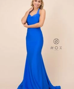Halter Mermaid Dress By Nox Anabel C421 Prom