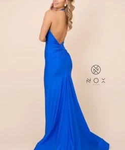 Halter Mermaid Dress By Nox Anabel C421 Prom