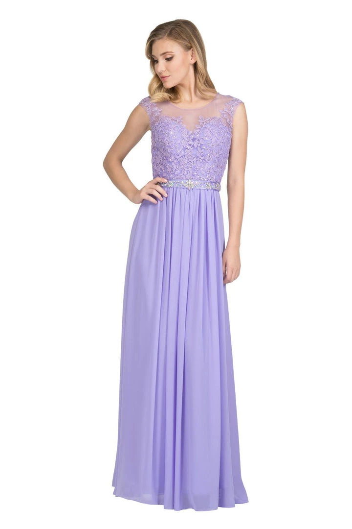 Starbox Long Illusion Dress With Floral Appliques By Star Box 6169 Prom 5 Starbox Long Illusion Dress With Floral Appliques By Star Box 6169 Prom