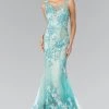 Prom Long Illusion Mermaid Gown With Embroidery By Elizabeth K GL2335