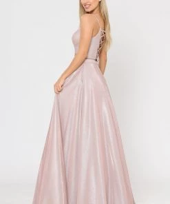 Long Iridescent Glitter Two Piece Dress By Poly USA 8676 21 Long Iridescent Glitter Two Piece Dress By Poly USA 8676