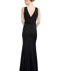 Starbox Long Keyhole Bodice Sweetheart Dress With Slit By Star Box 17278