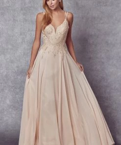 Prom Long Lace Applique Chiffon Dress By Juliet 240 11 Prom Long Lace Applique Chiffon Dress By Juliet 240