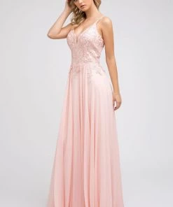 Prom Long Lace Applique Chiffon Dress By Juliet 240 15 Prom Long Lace Applique Chiffon Dress By Juliet 240