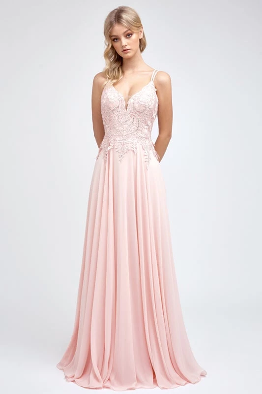 Prom Long Lace Applique Chiffon Dress By Juliet 240 7 Prom Long Lace Applique Chiffon Dress By Juliet 240