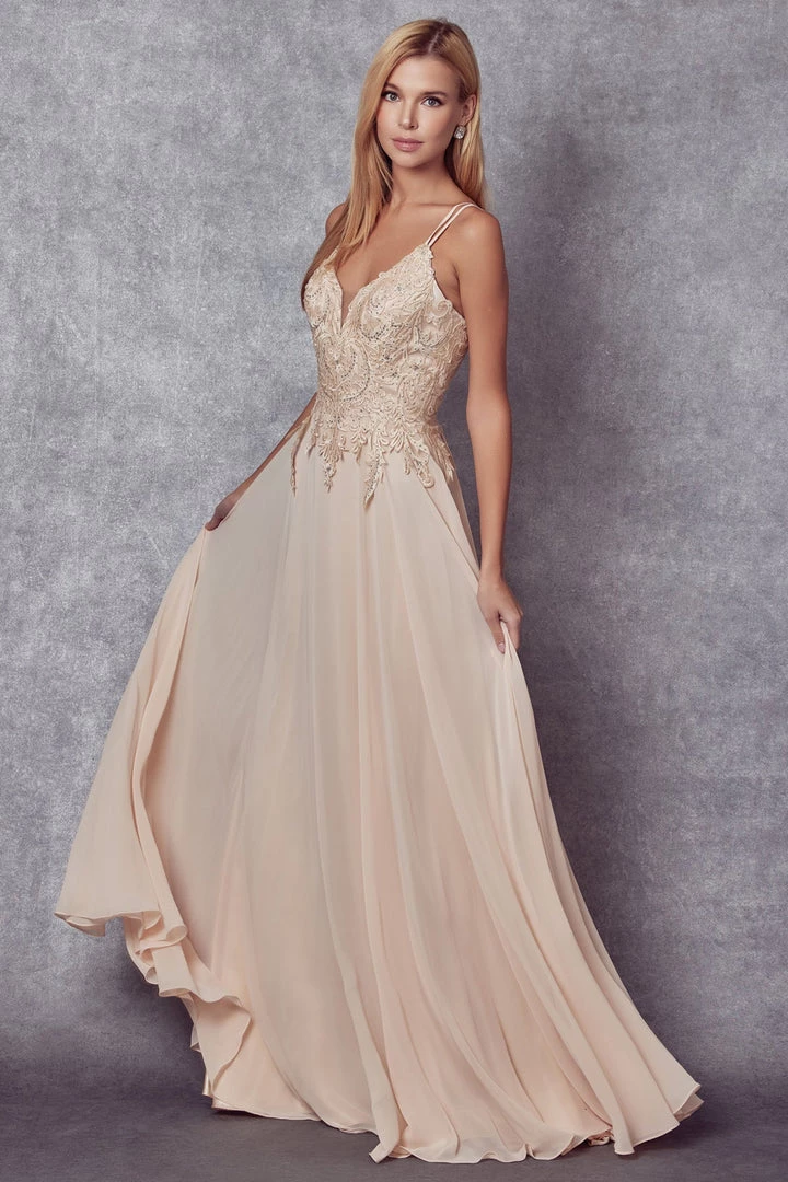Prom Long Lace Applique Chiffon Dress By Juliet 240 6 Prom Long Lace Applique Chiffon Dress By Juliet 240