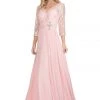 Starbox Prom Long Lace Bodice Dress With Long Sleeves By Star Box 6164