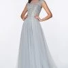 Prom Long Lace Bodice Tulle Dress By Cinderella Divine CD0136