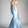 Beaded Halter Mermaid Dress By Cinderella Divine 71321