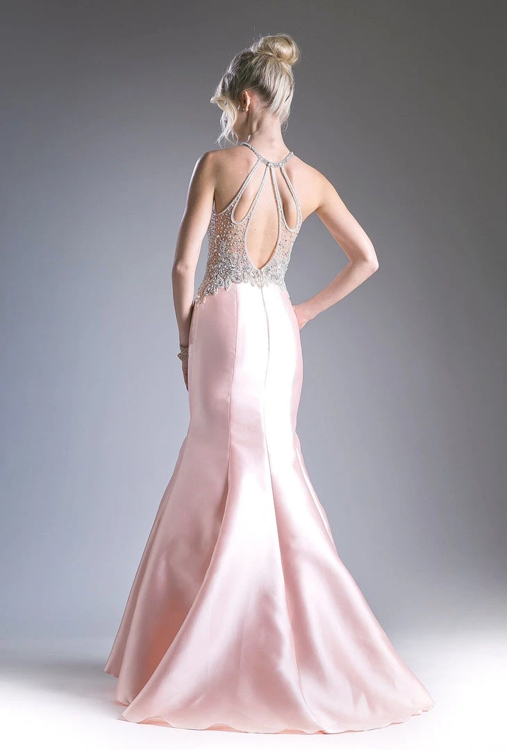 Beaded Halter Mermaid Dress By Cinderella Divine 71321 8 Beaded Halter Mermaid Dress By Cinderella Divine 71321