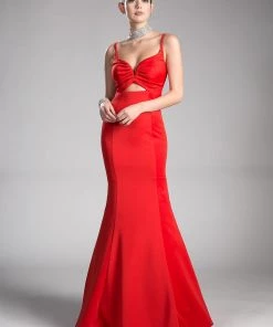 Cut Out Mermaid Dress By Cinderella Divine CE0009 Prom
