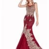 Prom Lace Applique Mermaid Dress By Cinderella Divine 8980