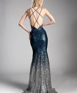 Sequin Mermaid Dress By Cinderella Divine CC8393 Prom