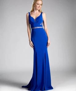 Prom Ruffled Long Mock Two-Piece Dress By Cinderella Divine 62454