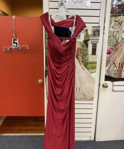 Long Off Shoulder Fitted Dress By Cinderella Divine KV1050 Prom