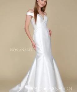 Prom Long Off Shoulder Mermaid Dress By Nox Anabel C004