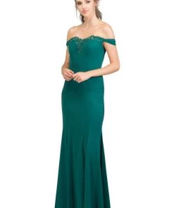 Starbox Long Off The Shoulder Dress With Embellished Top By Star Box 17404 12 Starbox Long Off The Shoulder Dress With Embellished Top By Star Box 17404