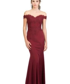 Starbox Prom Long Off The Shoulder Dress With Lace Bodice By Star Box 17421 12 Starbox Prom Long Off The Shoulder Dress With Lace Bodice By Star Box 17421