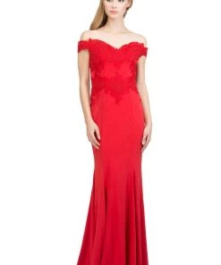 Starbox Prom Long Off The Shoulder Dress With Lace Bodice By Star Box 17421 15 Starbox Prom Long Off The Shoulder Dress With Lace Bodice By Star Box 17421