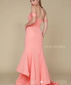 Long Off The Shoulder Mermaid Dress By Nox Anabel C028