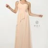 Long One Shoulder Dress With Ruched Bodice By Nox Anabel 7125 Prom