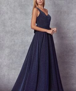 Long One Shoulder Glitter Dress By Juliet 205 25 Long One Shoulder Glitter Dress By Juliet 205