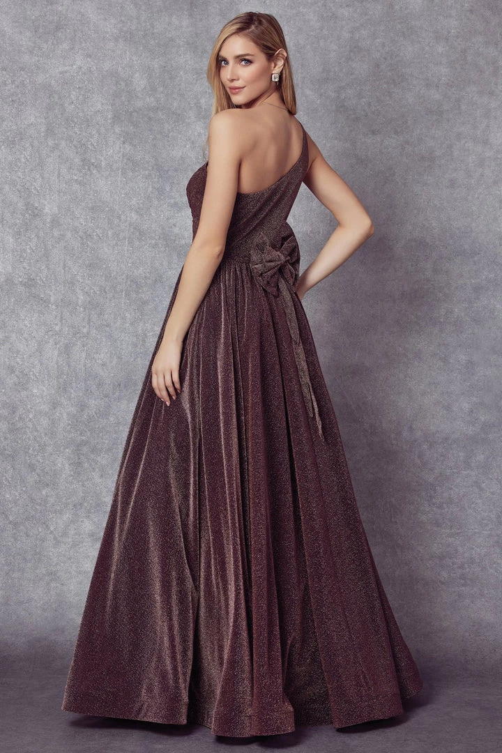 Long One Shoulder Glitter Dress By Juliet 205 8 Long One Shoulder Glitter Dress By Juliet 205