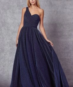Long One Shoulder Glitter Dress By Juliet 205 23 Long One Shoulder Glitter Dress By Juliet 205