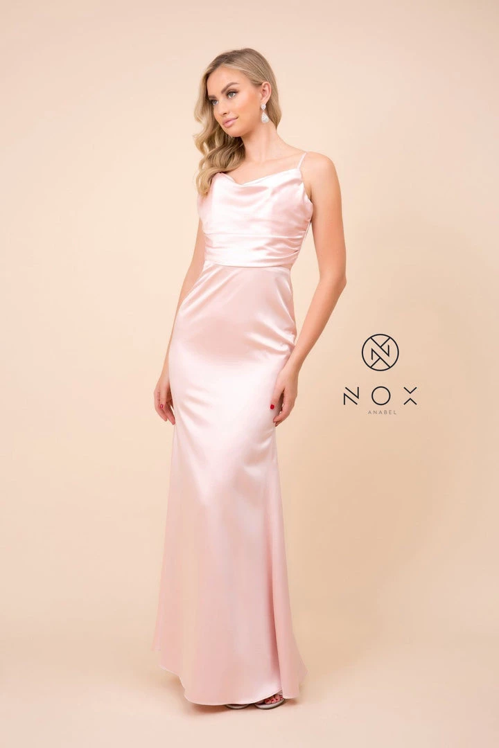 Prom Long Open Back Dress With Cowl Neckline By Nox Anabel C302 7 Prom Long Open Back Dress With Cowl Neckline By Nox Anabel C302