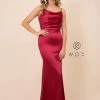 Prom Long Open Back Dress With Cowl Neckline By Nox Anabel C302