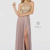 Prom Embroidered Long Open Dress Back By Nox Anabel S202
