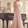 Long Pleated Cold Shoulder Dress By Juliet 262 Prom