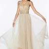 Prom Long Pleated Dress By Cinderella Divine CT0040