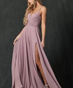 Long Pleated V-Neck Dress By Juliet 263 Prom 41 Long Pleated V-Neck Dress By Juliet 263 Prom