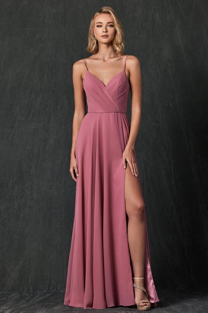 Long Pleated V-Neck Dress By Juliet 263 Prom 6 Long Pleated V-Neck Dress By Juliet 263 Prom