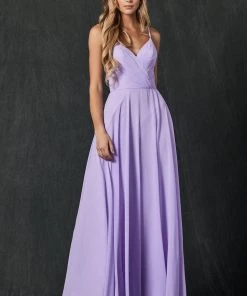 Long Pleated V-Neck Dress By Juliet 263 Prom 35 Long Pleated V-Neck Dress By Juliet 263 Prom