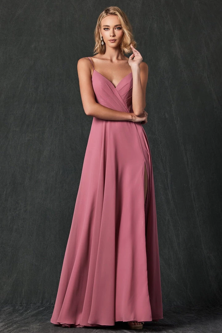 Long Pleated V-Neck Dress By Juliet 263 Prom 8 Long Pleated V-Neck Dress By Juliet 263 Prom