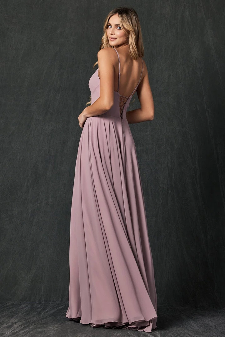 Long Pleated V-Neck Dress By Juliet 263 Prom 20 Long Pleated V-Neck Dress By Juliet 263 Prom