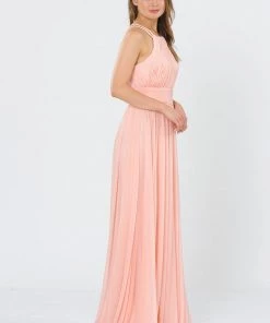 Long Ruched Halter A-line Dress By Poly USA 8396 Prom 13 Long Ruched Halter A-line Dress By Poly USA 8396 Prom