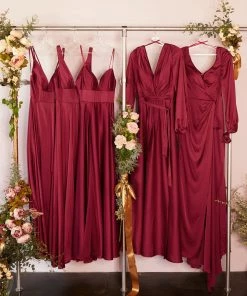 Long Satin V-Neck Dress With Slit By Cinderella Divine 7469 Prom 37 Long Satin V-Neck Dress With Slit By Cinderella Divine 7469 Prom